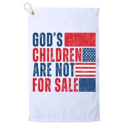 Gods Children Are Not For Sale Vintage Distressed Golf Towel