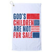 Gods Children Are Not For Sale Vintage Distressed Golf Towel