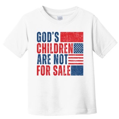 Gods Children Are Not For Sale Vintage Distressed Toddler T-Shirt
