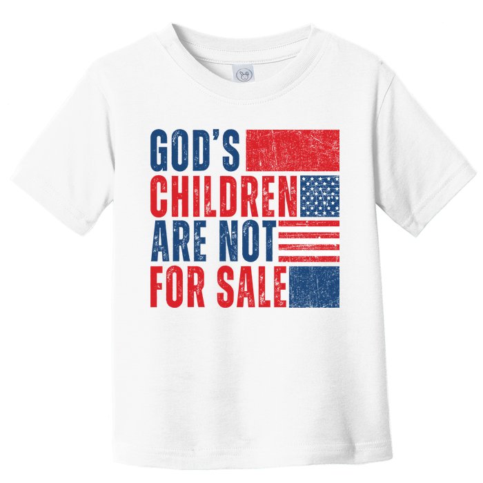 Gods Children Are Not For Sale Vintage Distressed Toddler T-Shirt