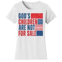 Gods Children Are Not For Sale Vintage Distressed Women's T-Shirt