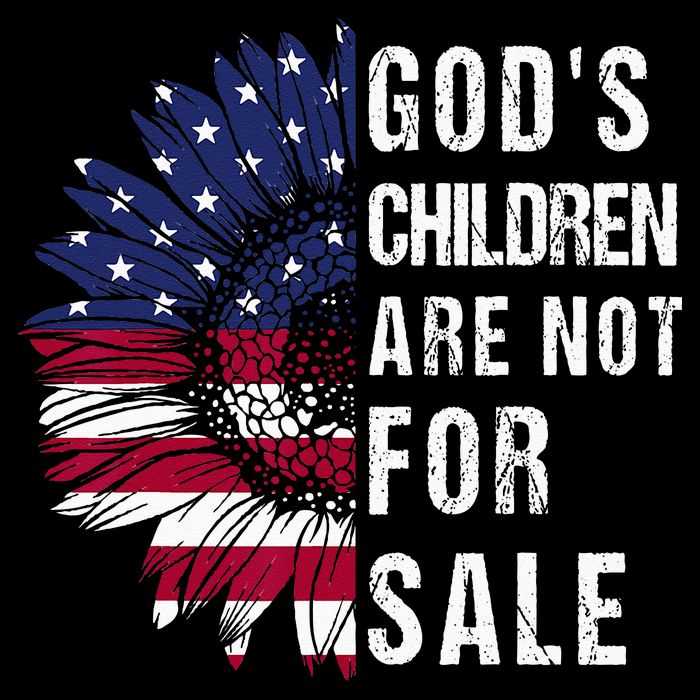 God's Children Are Not For Sale Funny Political Cooling Performance Crew T-Shirt