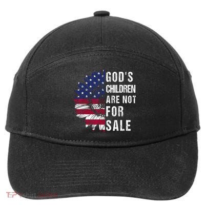 God's Children Are Not For Sale Funny Political 7-Panel Snapback Hat