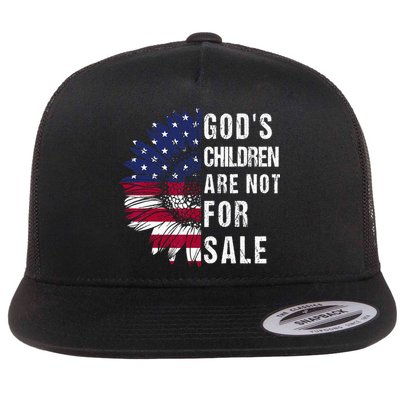 God's Children Are Not For Sale Funny Political Flatbill Hat