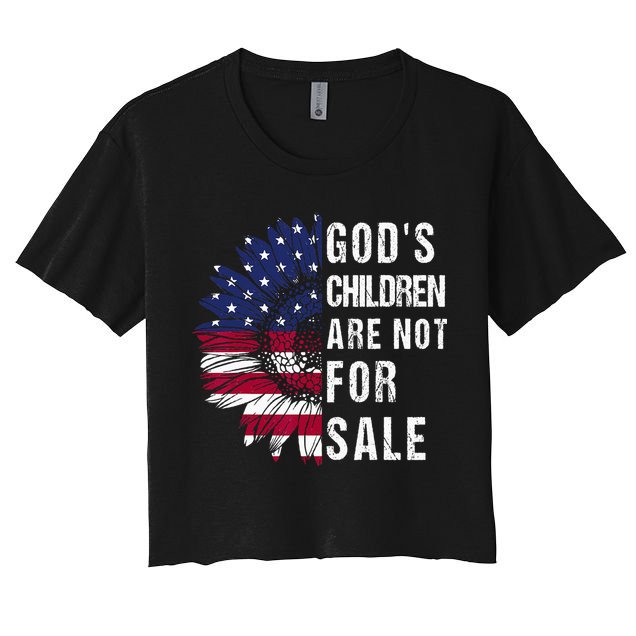 God's Children Are Not For Sale Funny Political Crop Top