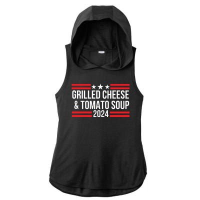 Grilled Cheese And Tomato Soup 2024 Funny Foodie Food Ladies PosiCharge Tri-Blend Wicking Draft Hoodie Tank