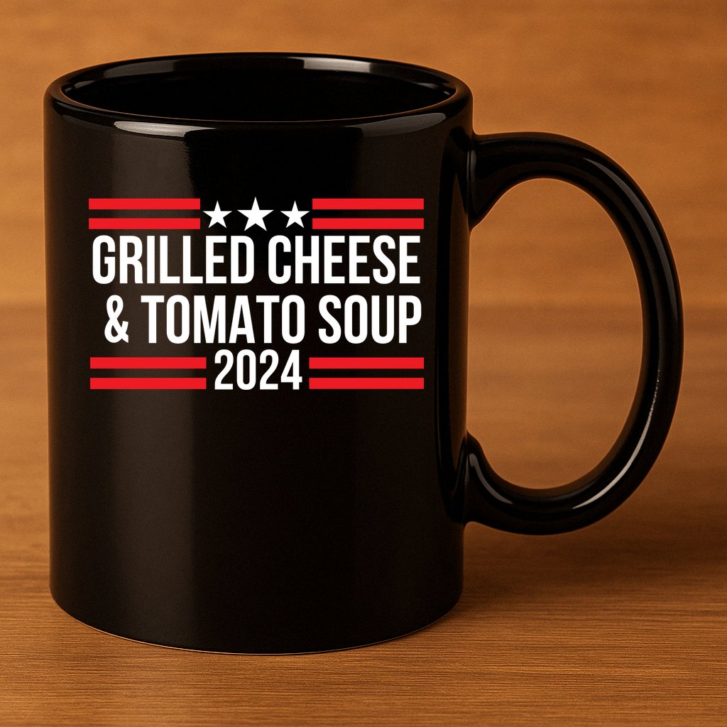 Grilled Cheese And Tomato Soup 2024 Funny Foodie Food 11oz C Handle Ceramic Mug