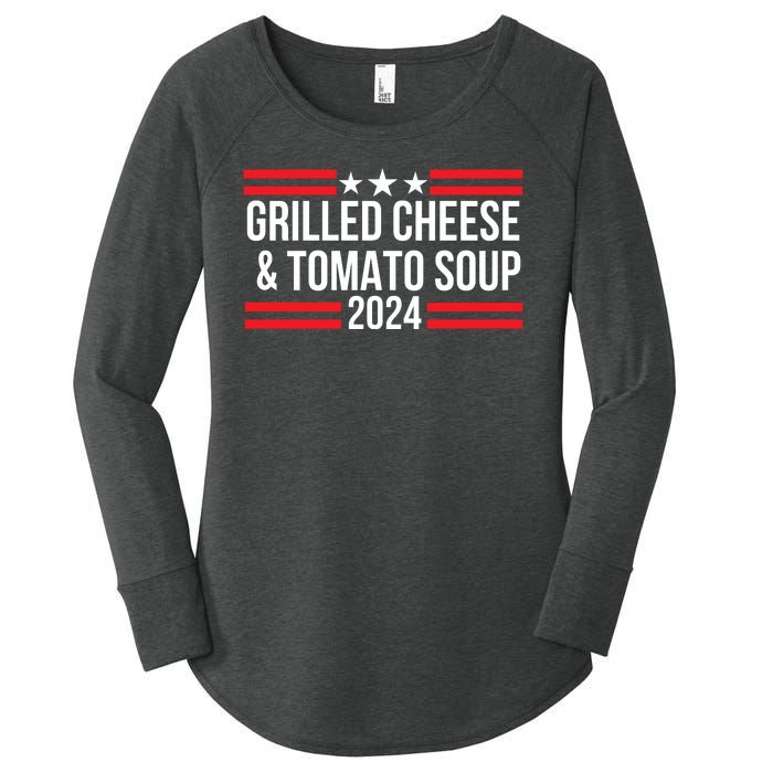 Grilled Cheese And Tomato Soup 2024 Funny Foodie Food Women's Perfect Tri Tunic Long Sleeve Shirt