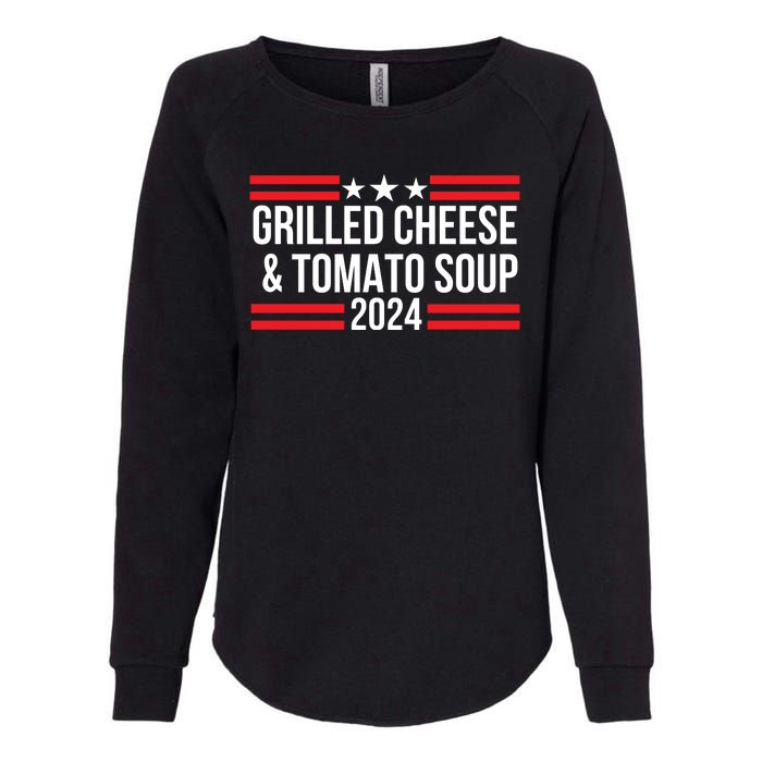 Grilled Cheese And Tomato Soup 2024 Funny Foodie Food Womens California Wash Sweatshirt