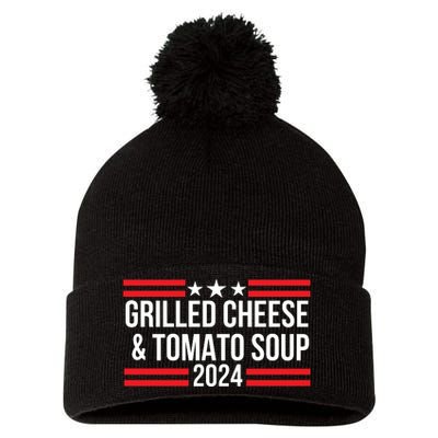 Grilled Cheese And Tomato Soup 2024 Funny Foodie Food Pom Pom 12in Knit Beanie