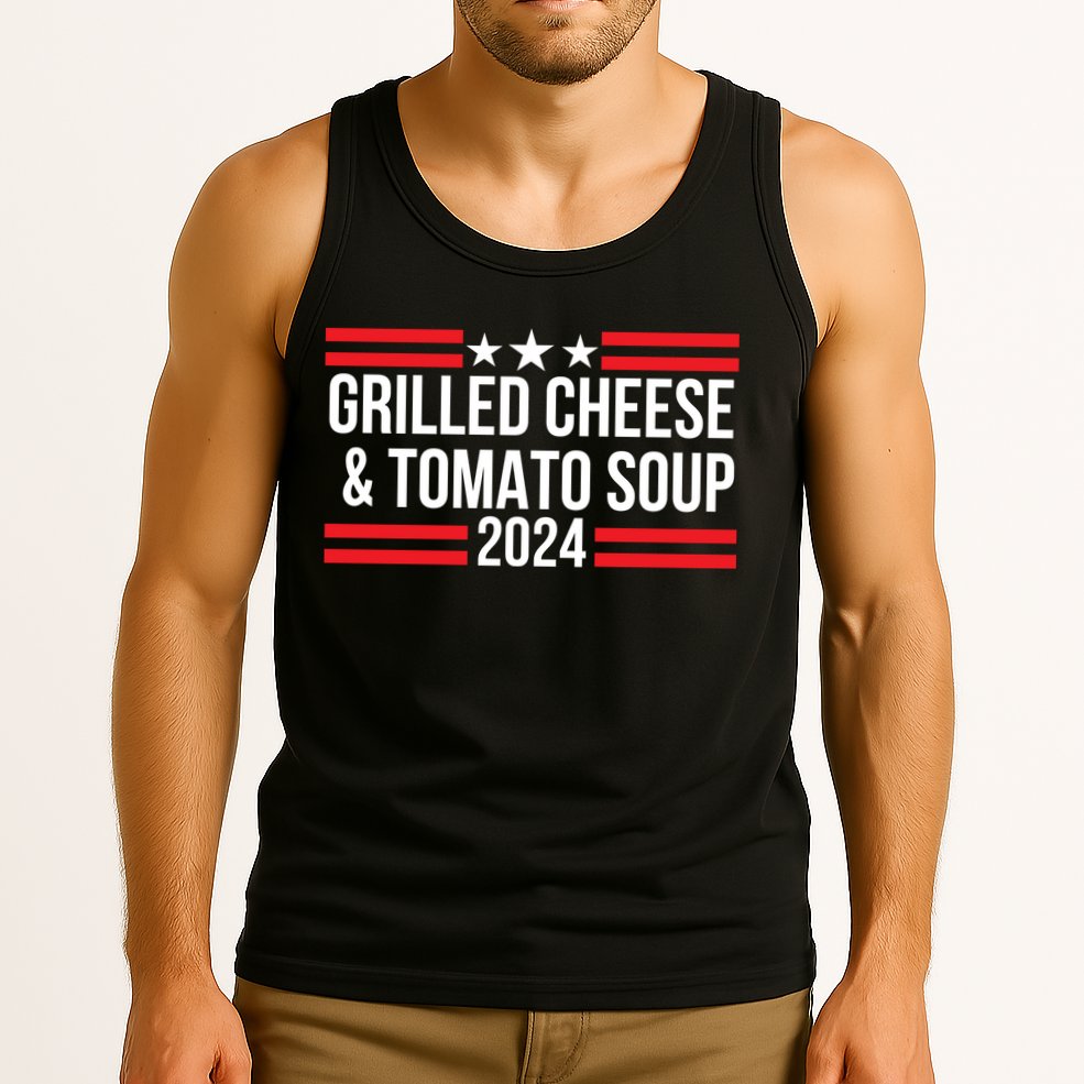 Grilled Cheese And Tomato Soup 2024 Funny Foodie Food Tank Top