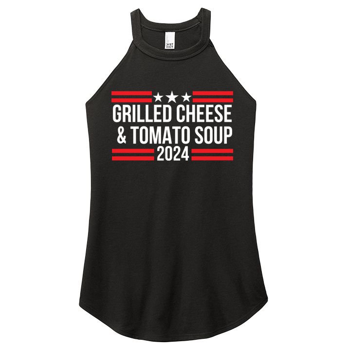 Grilled Cheese And Tomato Soup 2024 Funny Foodie Food Women's Perfect Tri Rocker Tank