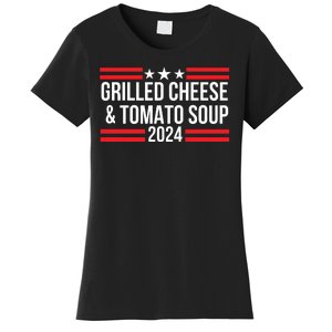 Grilled Cheese And Tomato Soup 2024 Funny Foodie Food Women's T-Shirt