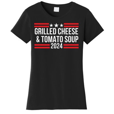 Grilled Cheese And Tomato Soup 2024 Funny Foodie Food Women's T-Shirt