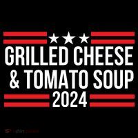 Grilled Cheese And Tomato Soup 2024 Funny Foodie Food Womens T-Shirt