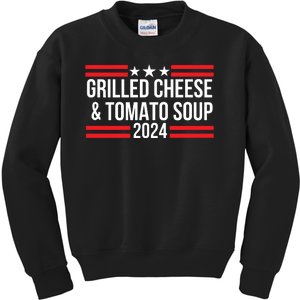 Grilled Cheese And Tomato Soup 2024 Funny Foodie Food Kids Sweatshirt