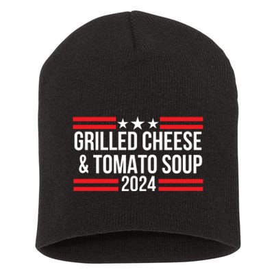 Grilled Cheese And Tomato Soup 2024 Funny Foodie Food Short Acrylic Beanie