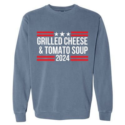 Grilled Cheese And Tomato Soup 2024 Funny Foodie Food Garment-Dyed Sweatshirt