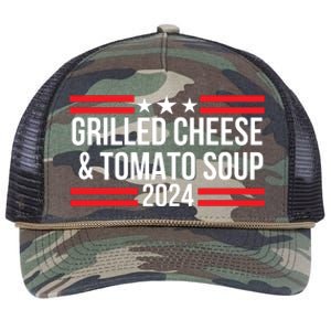 Grilled Cheese And Tomato Soup 2024 Funny Foodie Food Retro Rope Trucker Hat Cap