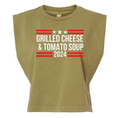 Grilled Cheese And Tomato Soup 2024 Funny Foodie Food Garment-Dyed Women's Muscle Tee