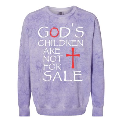 Gods Children Are Not For Sale Movie Quote Colorblast Crewneck Sweatshirt