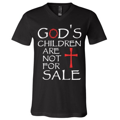 Gods Children Are Not For Sale Movie Quote V-Neck T-Shirt