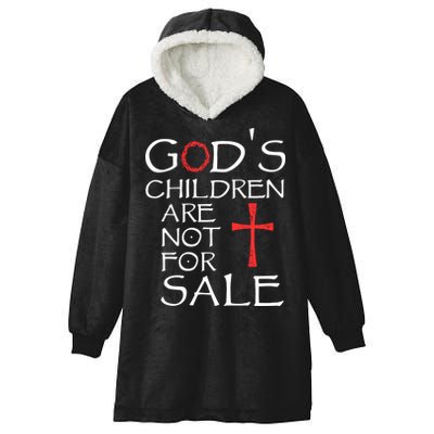 Gods Children Are Not For Sale Movie Quote Hooded Wearable Blanket