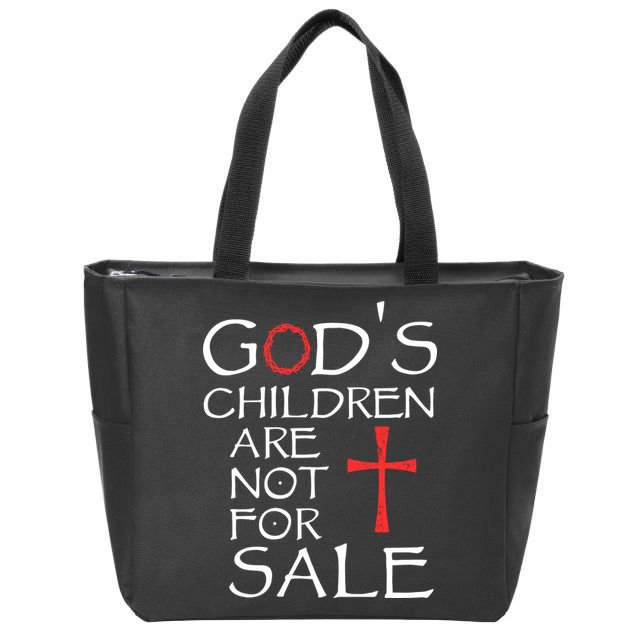 Gods Children Are Not For Sale Movie Quote Zip Tote Bag