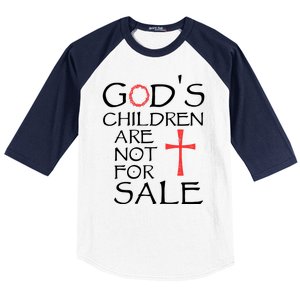 Gods Children Are Not For Sale Movie Quote Baseball Sleeve Shirt