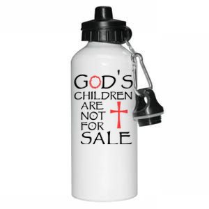 Gods Children Are Not For Sale Movie Quote Aluminum Water Bottle