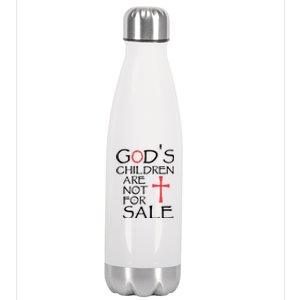 Gods Children Are Not For Sale Movie Quote Stainless Steel Insulated Water Bottle