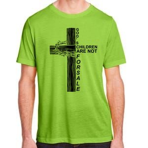 Gods Children Are Not For Sale Cross Adult ChromaSoft Performance T-Shirt