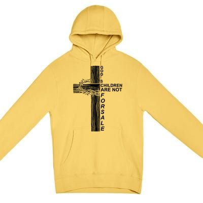 Gods Children Are Not For Sale Cross Premium Pullover Hoodie