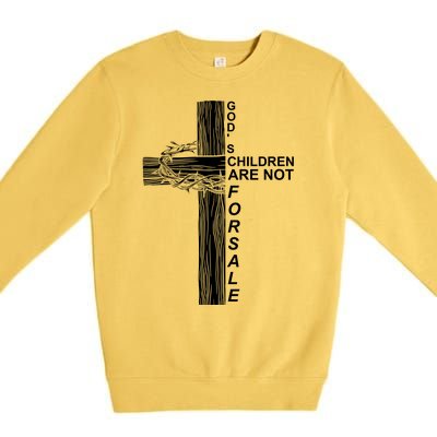 Gods Children Are Not For Sale Cross Premium Crewneck Sweatshirt