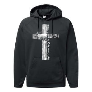 Gods Children Are Not For Sale Cross Performance Fleece Hoodie