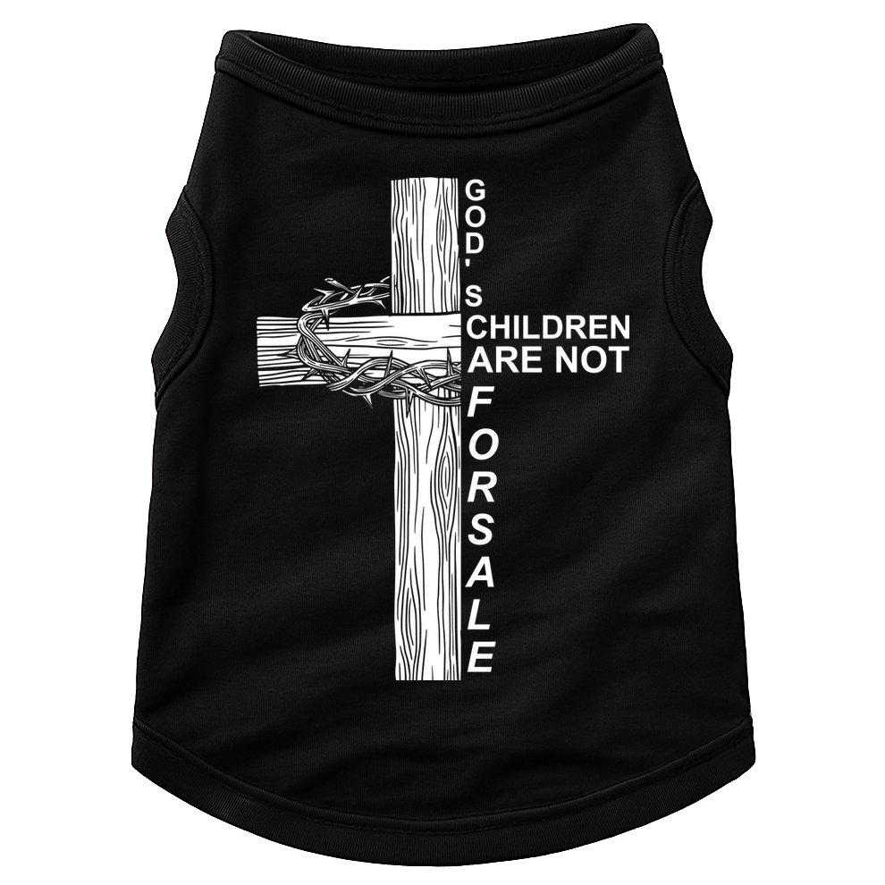 Gods Children Are Not For Sale Cross Doggie Tank