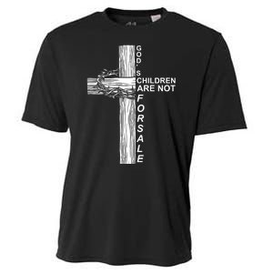 Gods Children Are Not For Sale Cross Cooling Performance Crew T-Shirt