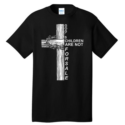 Gods Children Are Not For Sale Cross Tall T-Shirt