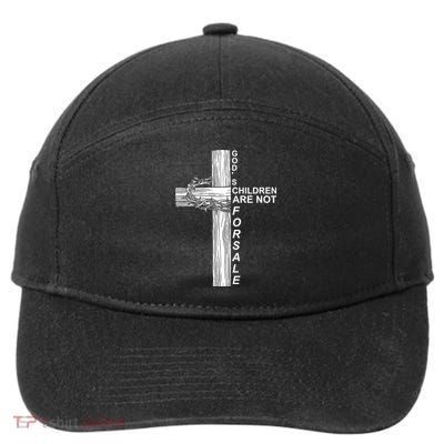 Gods Children Are Not For Sale Cross 7-Panel Snapback Hat