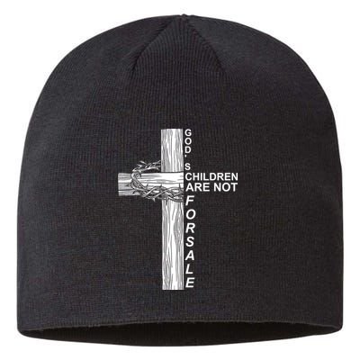 Gods Children Are Not For Sale Cross Sustainable Beanie