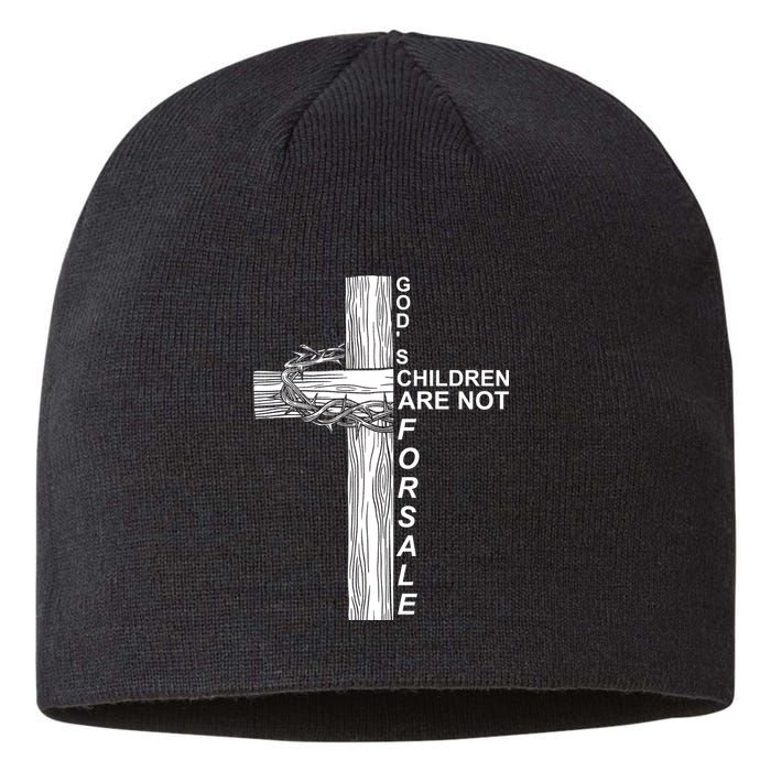 Gods Children Are Not For Sale Cross Sustainable Beanie