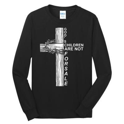 Gods Children Are Not For Sale Cross Tall Long Sleeve T-Shirt