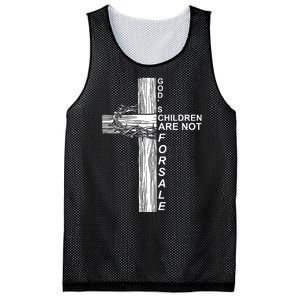 Gods Children Are Not For Sale Cross Mesh Reversible Basketball Jersey Tank