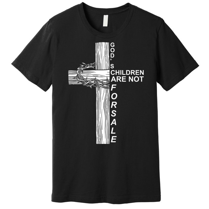 Gods Children Are Not For Sale Cross Premium T-Shirt