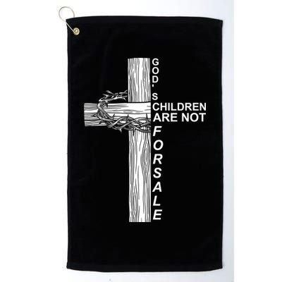 Gods Children Are Not For Sale Cross Golf Towel