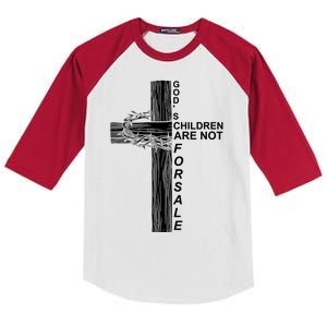 Gods Children Are Not For Sale Cross Kids Colorblock Raglan Jersey