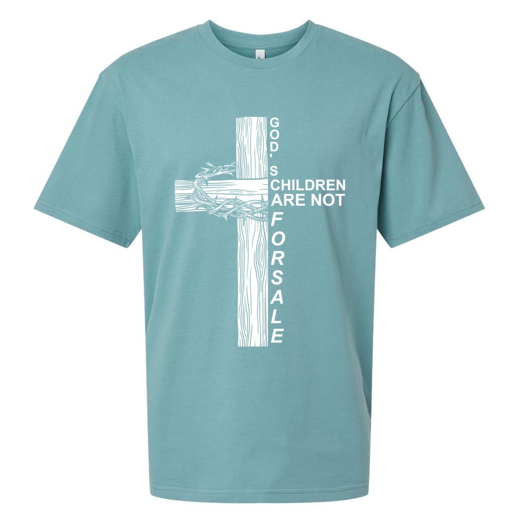 Gods Children Are Not For Sale Cross Sueded Cloud Jersey T-Shirt