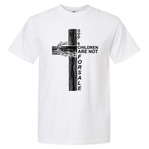 Gods Children Are Not For Sale Cross Garment-Dyed Heavyweight T-Shirt