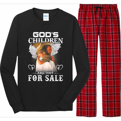 Gods Children Are Not For Sale Long Sleeve Pajama Set