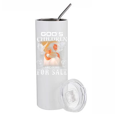 Gods Children Are Not For Sale Stainless Steel Tumbler